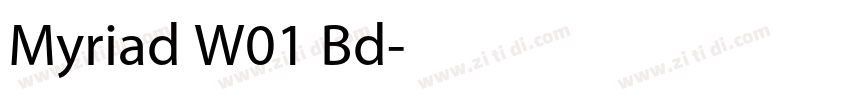 Myriad W01 Bd字体转换